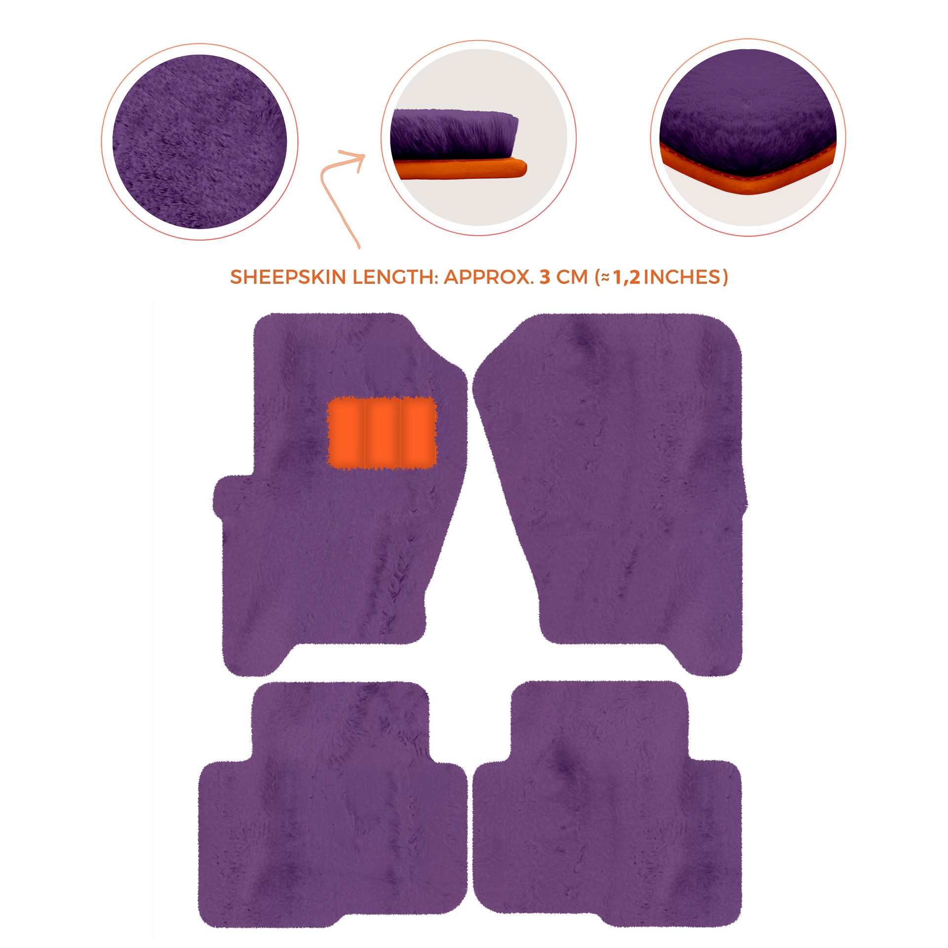 Premium Sheepskin Floor Mats for Land Rover Freelander (2007-2012)