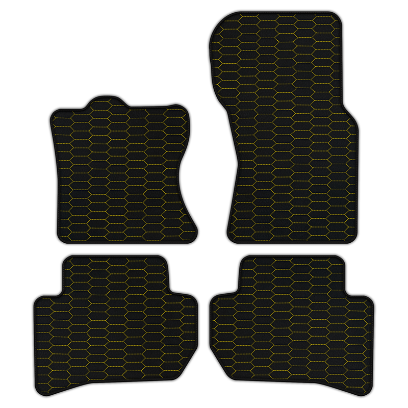 Customizable Leather Floor Mats with Raptor Hex Pattern for Range Rover Velar (2017-2024)