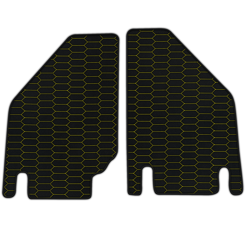 Customizable Leather Floor Mats with Raptor Hex Pattern for Lamborghini Countach (1974–1990)