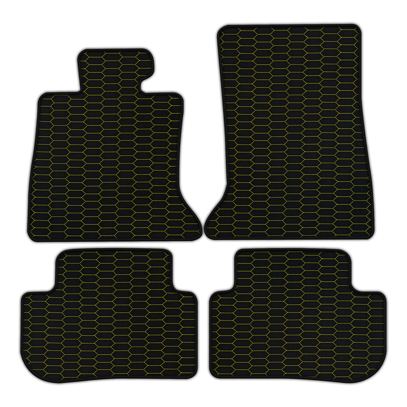 Customizable Leather Floor Mats with Raptor Hex Pattern for Rolls Royce Dawn (2016-2023)