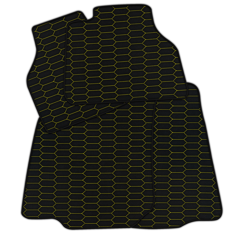 Tilpassbare skinnbilmatter med Raptor hex-pattern for Bentley Flying Spur (2005-2013)