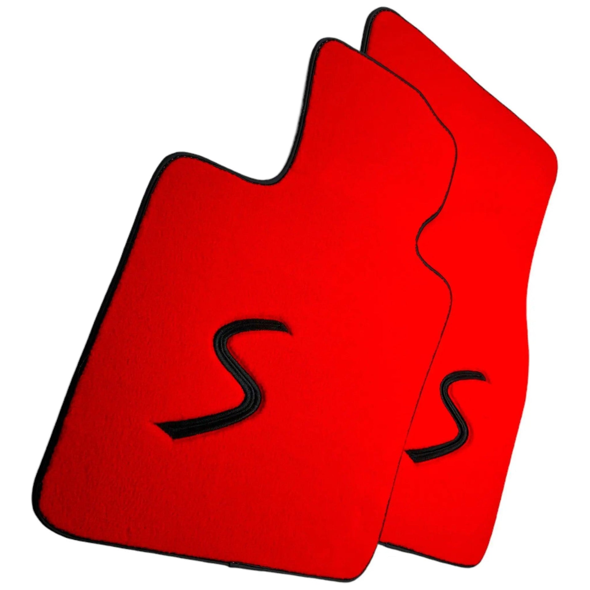 Red Floor Mats for Mini Clubman R55 (2007-2015) - AutoWin