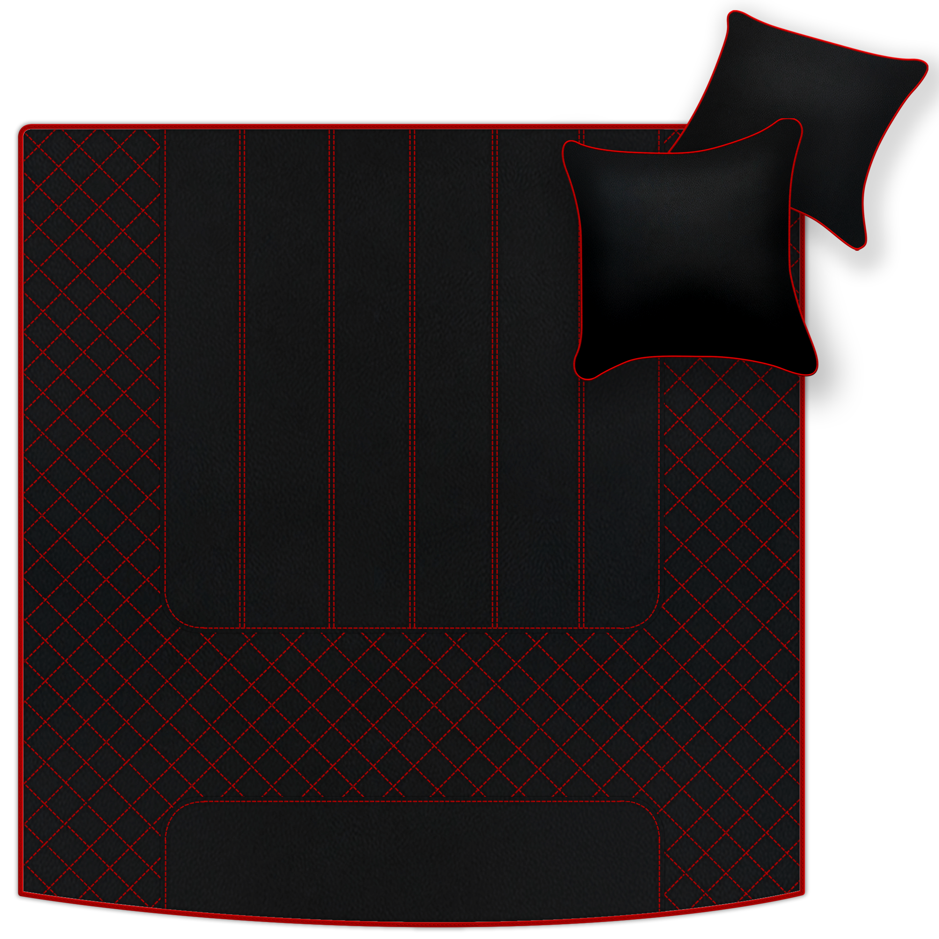 Customizable Leather Floor Mats with Line Pattern for Bentley Mulsanne (2010-2020) - AutoWin