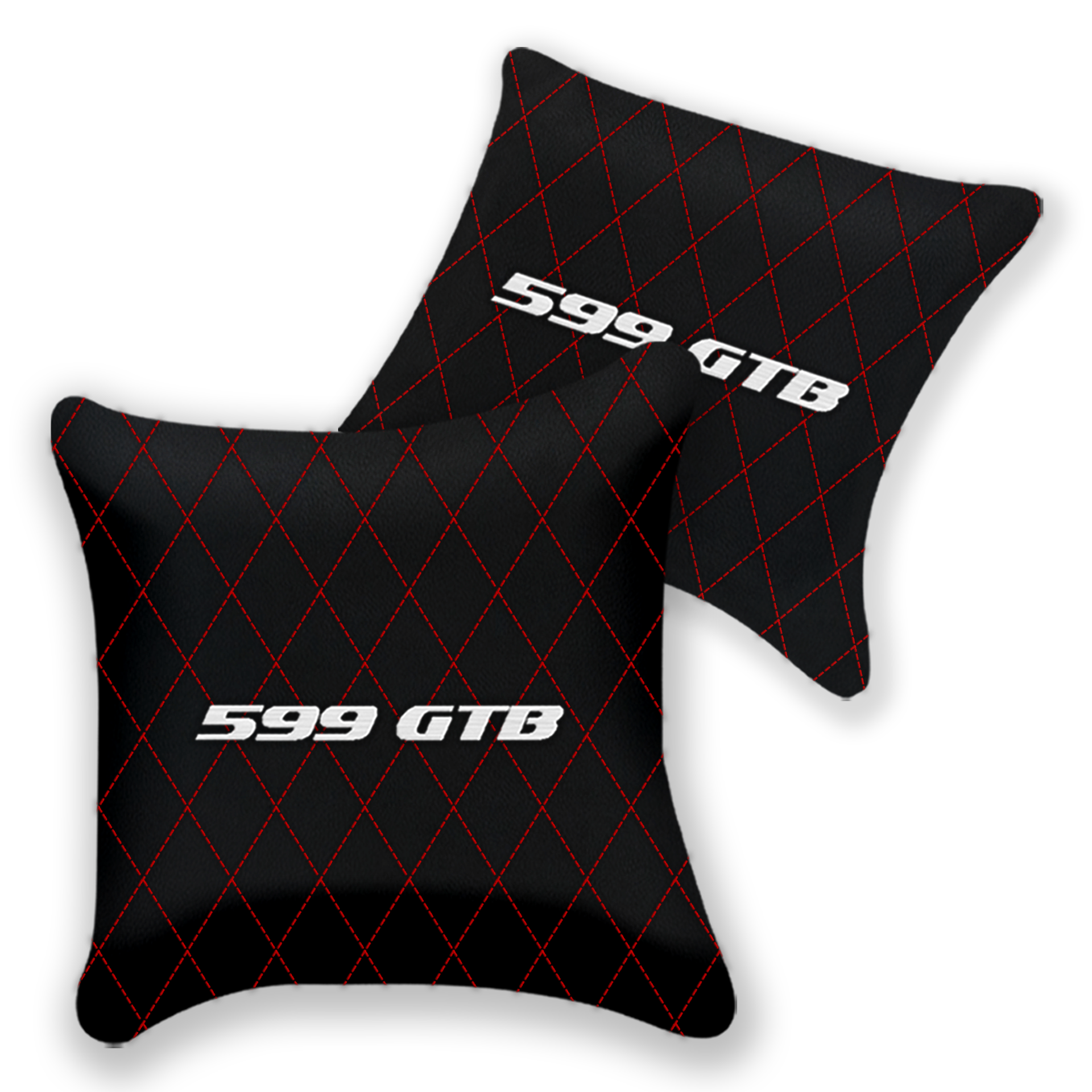 Customizable Black Leather Pillows for Ferrari FF (2011-2016)