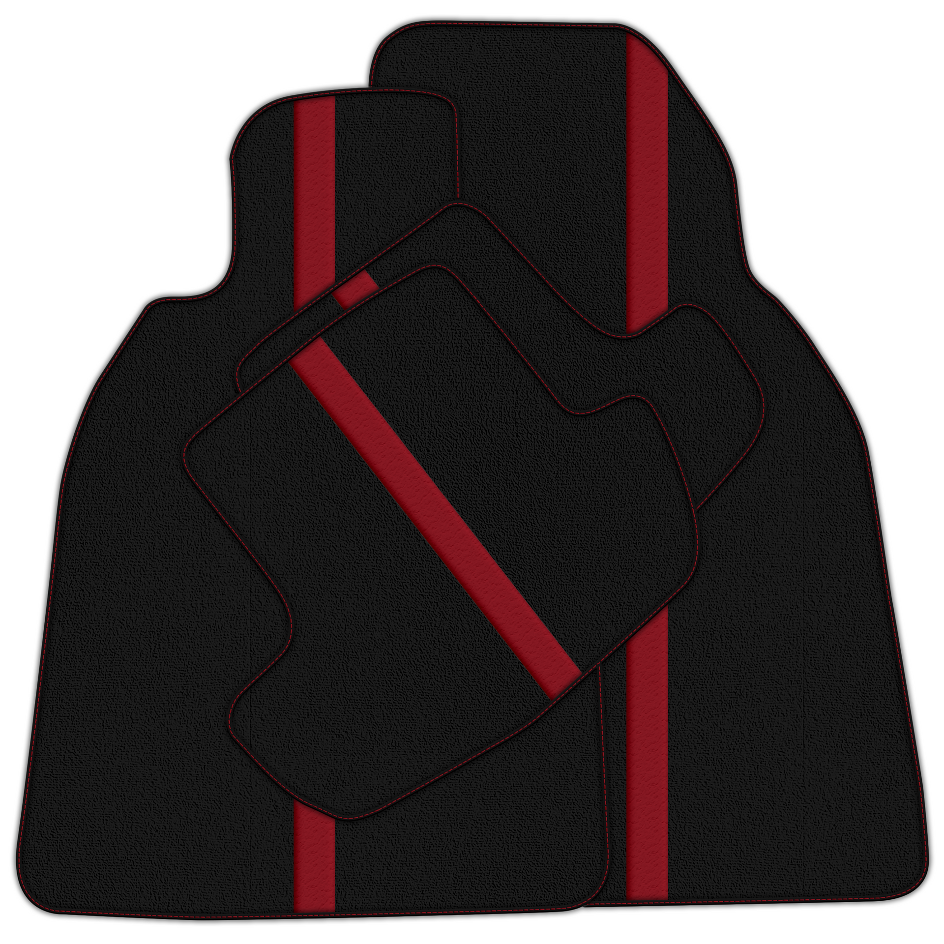 Black Leather-Line Floor Mats for Porsche 911 991 (2012-2019)