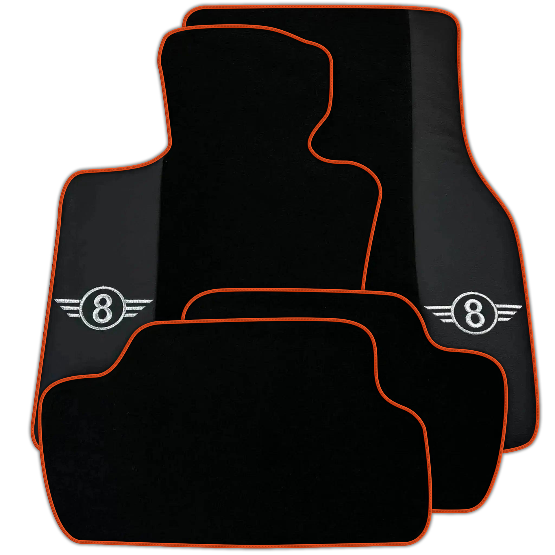 Black Floor Mats for Mini Cooper / One F55 5-Doors (2015-2023) Various Trim Colors