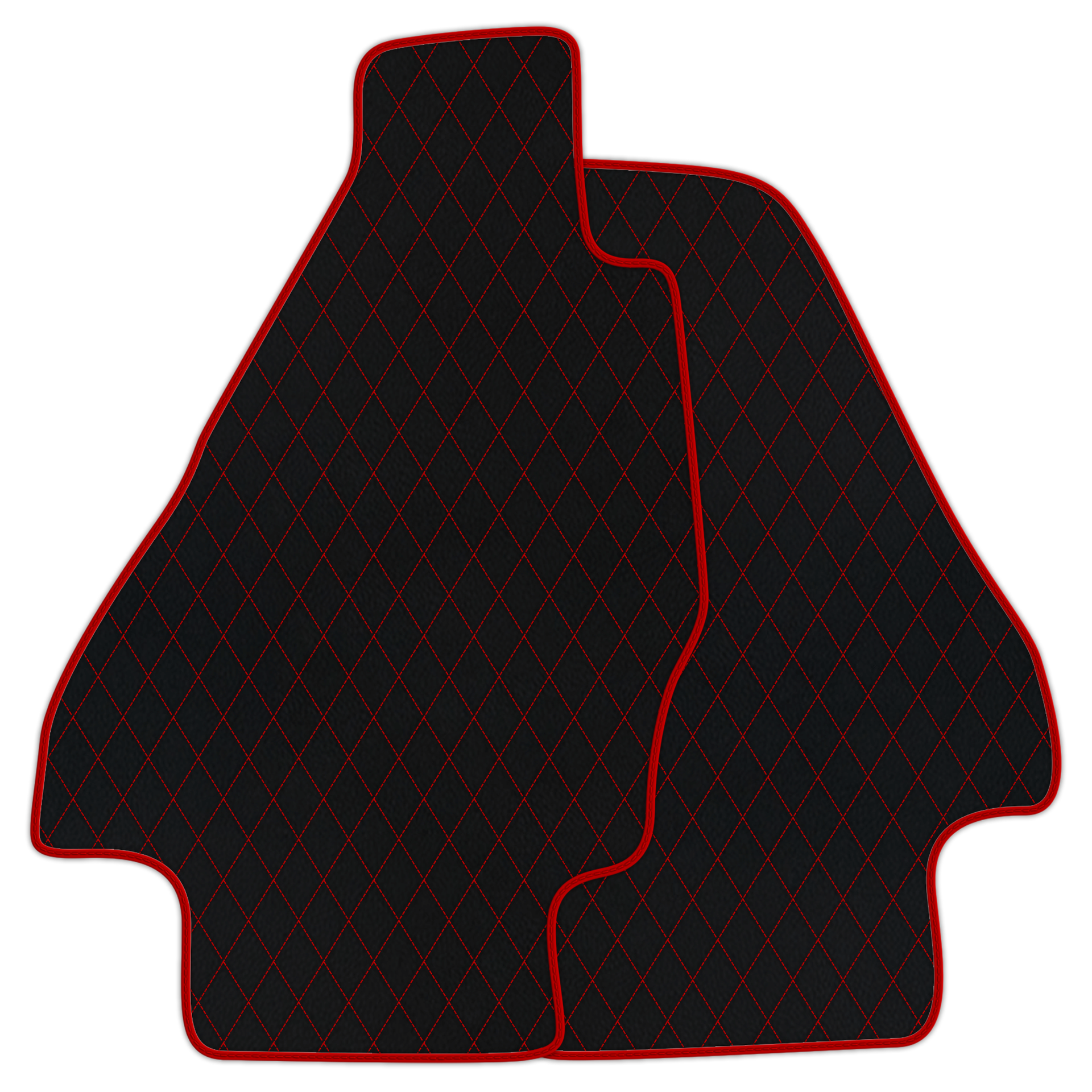 Premium Black Leather Floor Mats for Ferrari Testarossa (1984-1996)