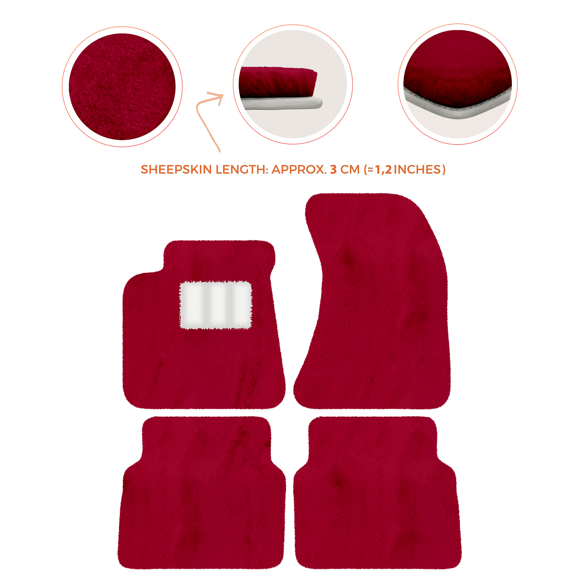 Luxury Sheepskin Floor Mats for Rolls-Royce Wraith (2013-2023)