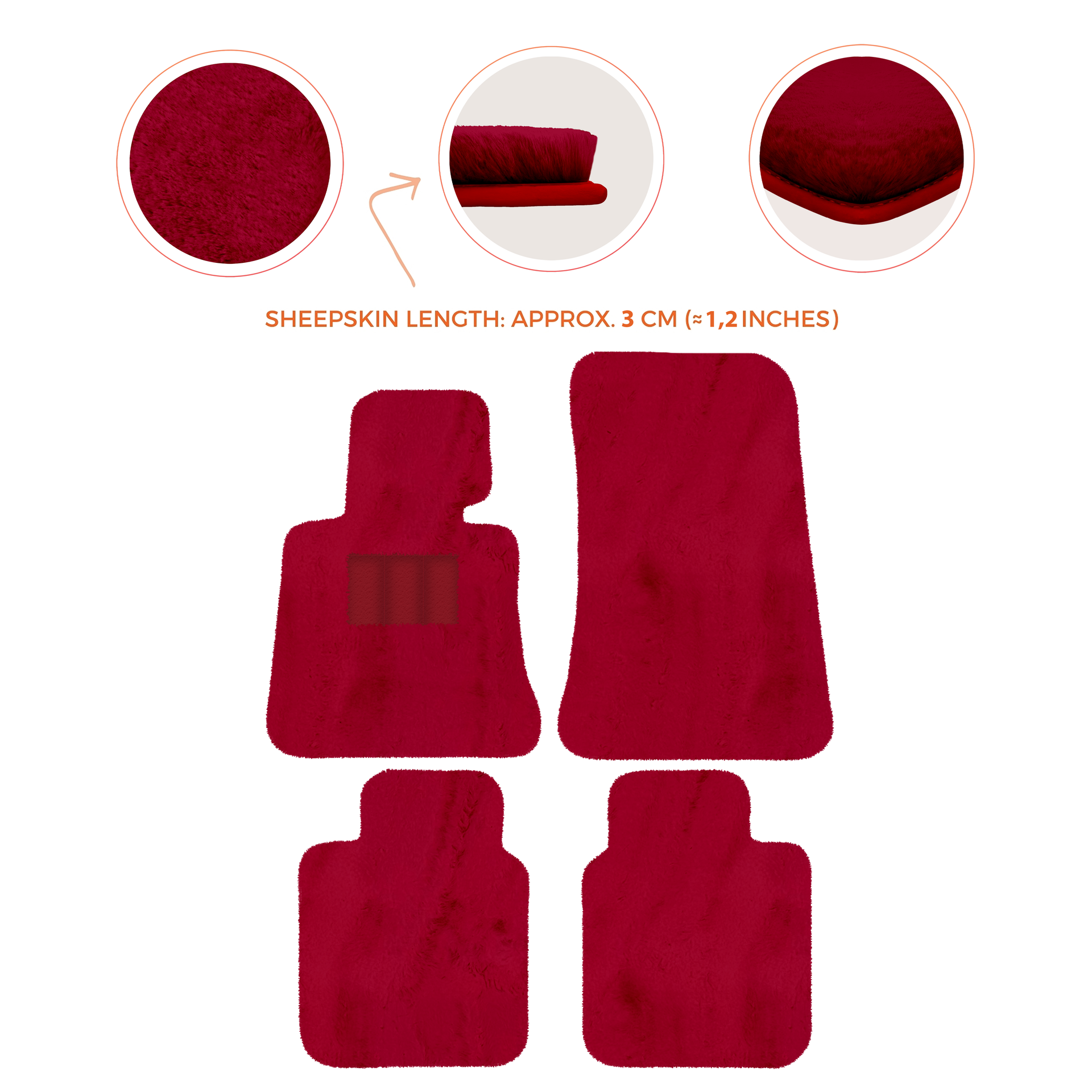 Luxury Sheepskin Floor Mats for Rolls-Royce Ghost Series I (2010-2014)
