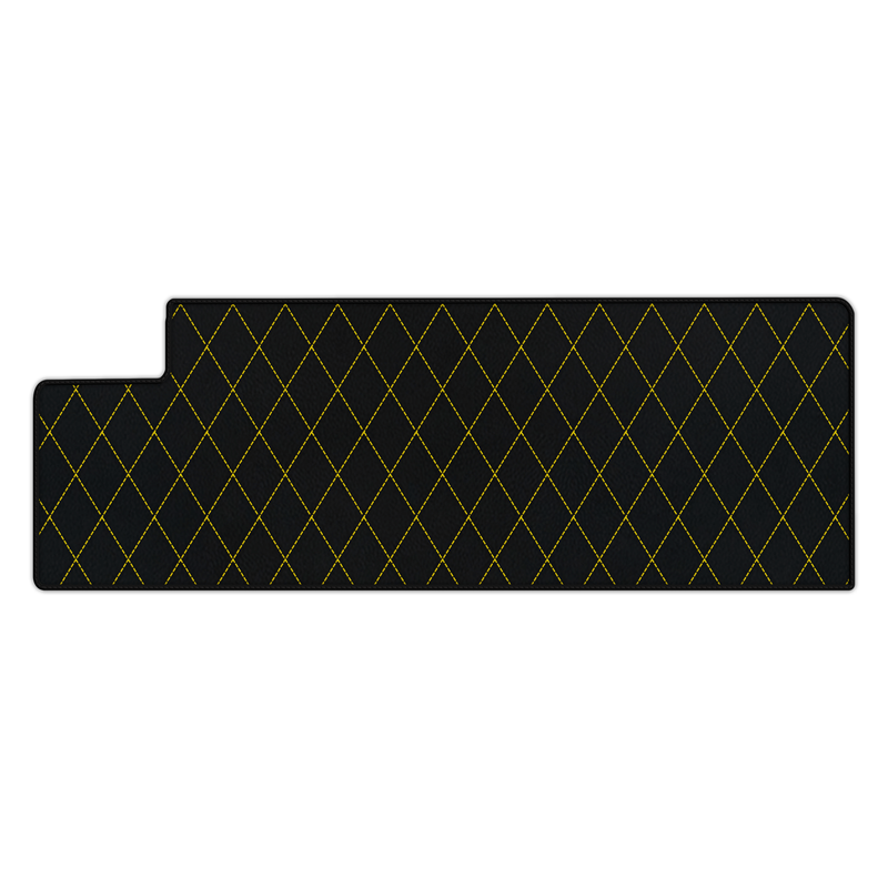 Anpassbare Kofferraummatten aus Leder mit einfarbigem Rautenmuster für Ferrari 612 Scaglietti (2005-2011)