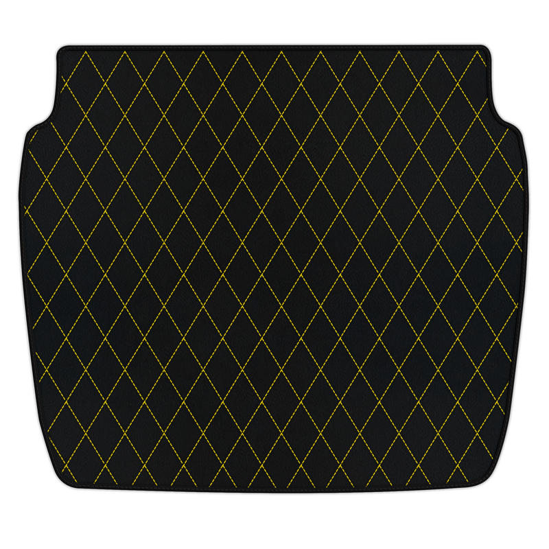 Customizable Leather Trunk Floor Mats with Single Diamond Pattern for Ferrari F355 (1994-1999)