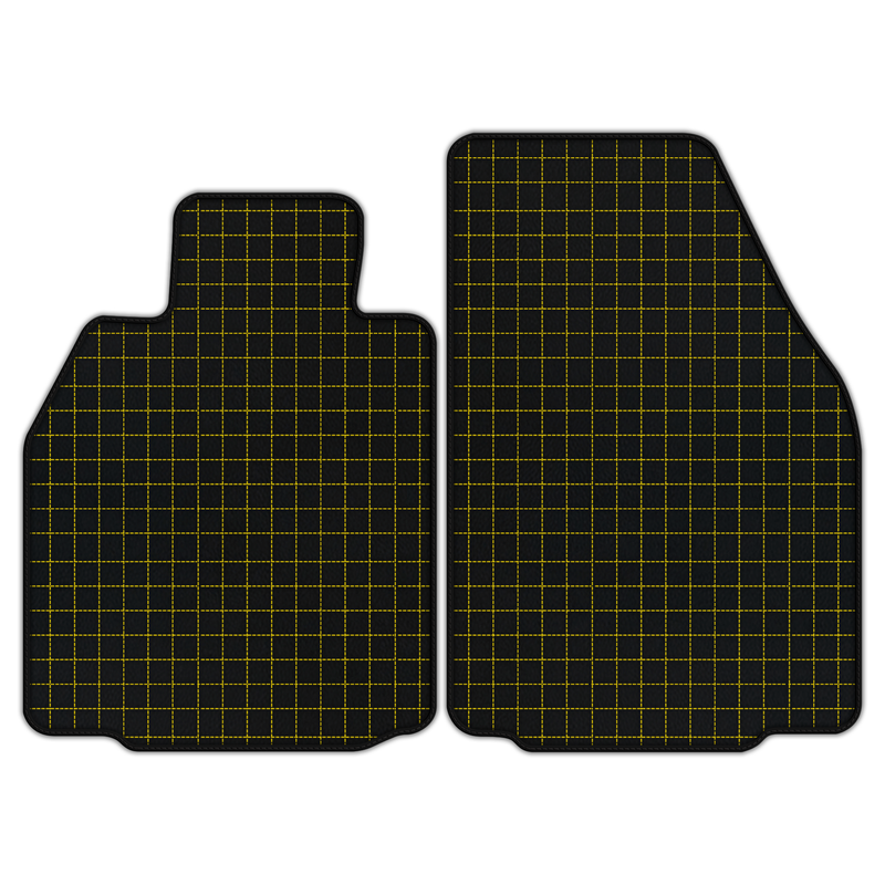 Customizable Leather Floor Mats with Square Pattern for Porsche 911 GT3 RS (997) 2006–2011