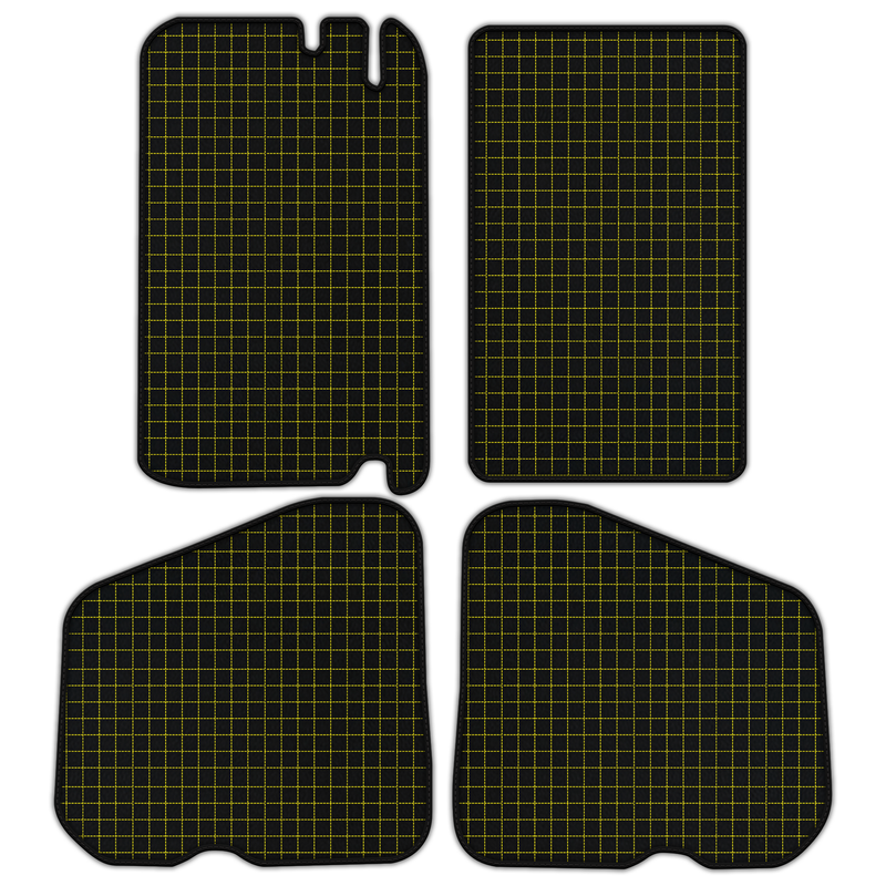 Customizable Leather Floor Mats with Square Pattern for Rolls Royce Shadow (1965-1977)