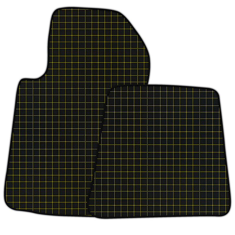 Customizable Leather Floor Mats with Square's Pattern for Ferrari 599 Coupe (2006-2012)
