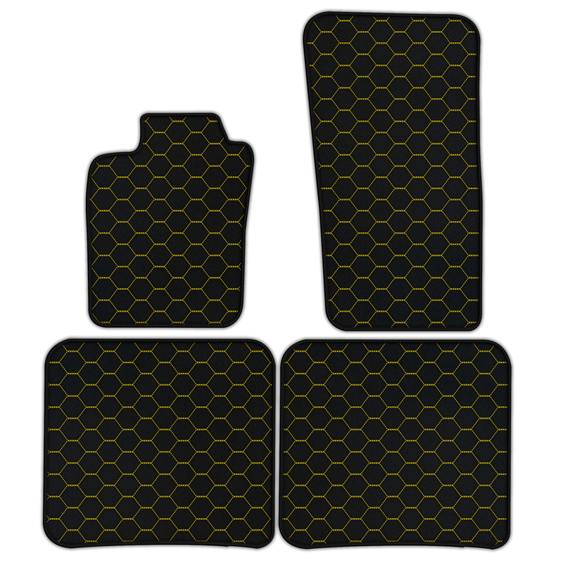 Customizable Leather Floor Mats with Single Diamond Pattern for Bentley Flying Spur (2019-2023)