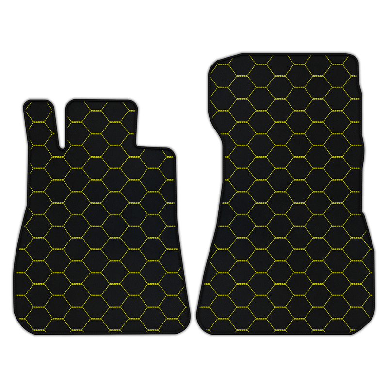 Customizable Leather Floor Mats with Symmetrical Hex Pattern for Mercedes Benz AMG GT 2-Door Coupe (2014-2025)