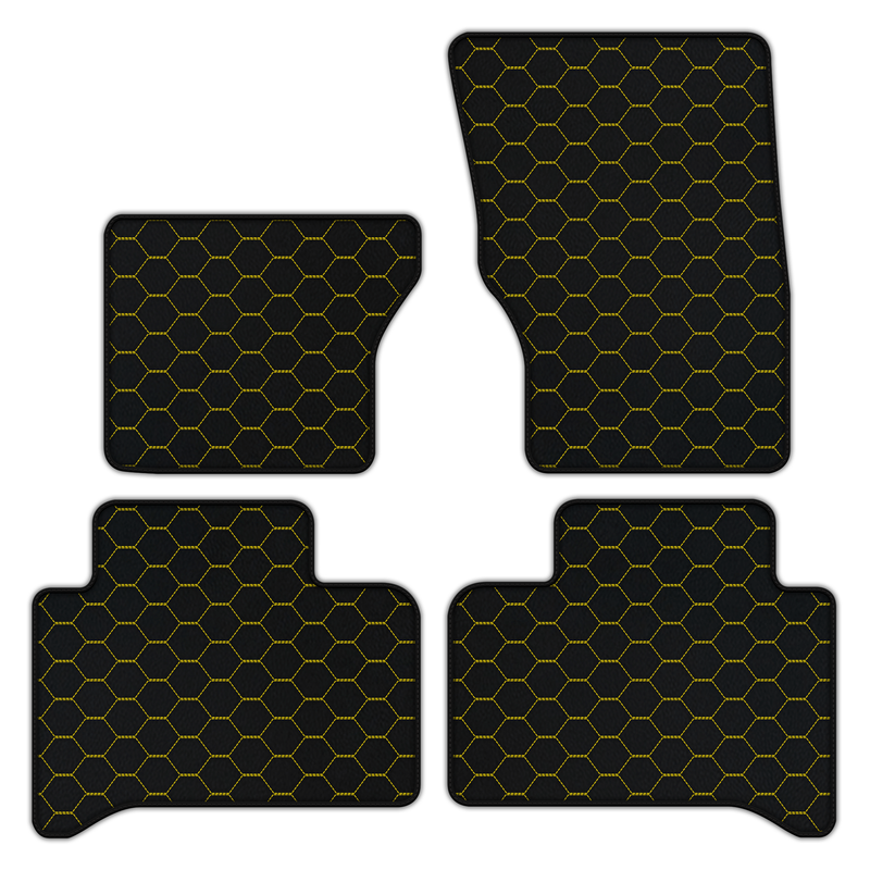 Customizable Leather Floor Mats with Symmetrical Hex Pattern for Range Rover Sport (2013-2022)