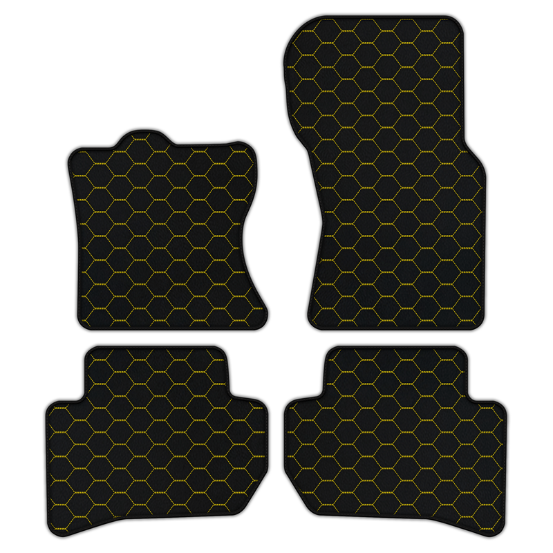 Customizable Leather Floor Mats with Symmetrical Hex Pattern for Range Rover Velar (2017-2024)