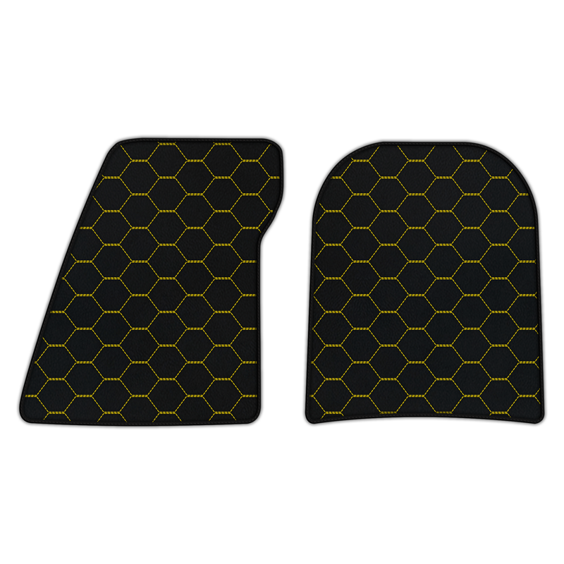 Customizable Leather Floor Mats with Symmetrical Hex Pattern for Lotus Evija (2023-2024)