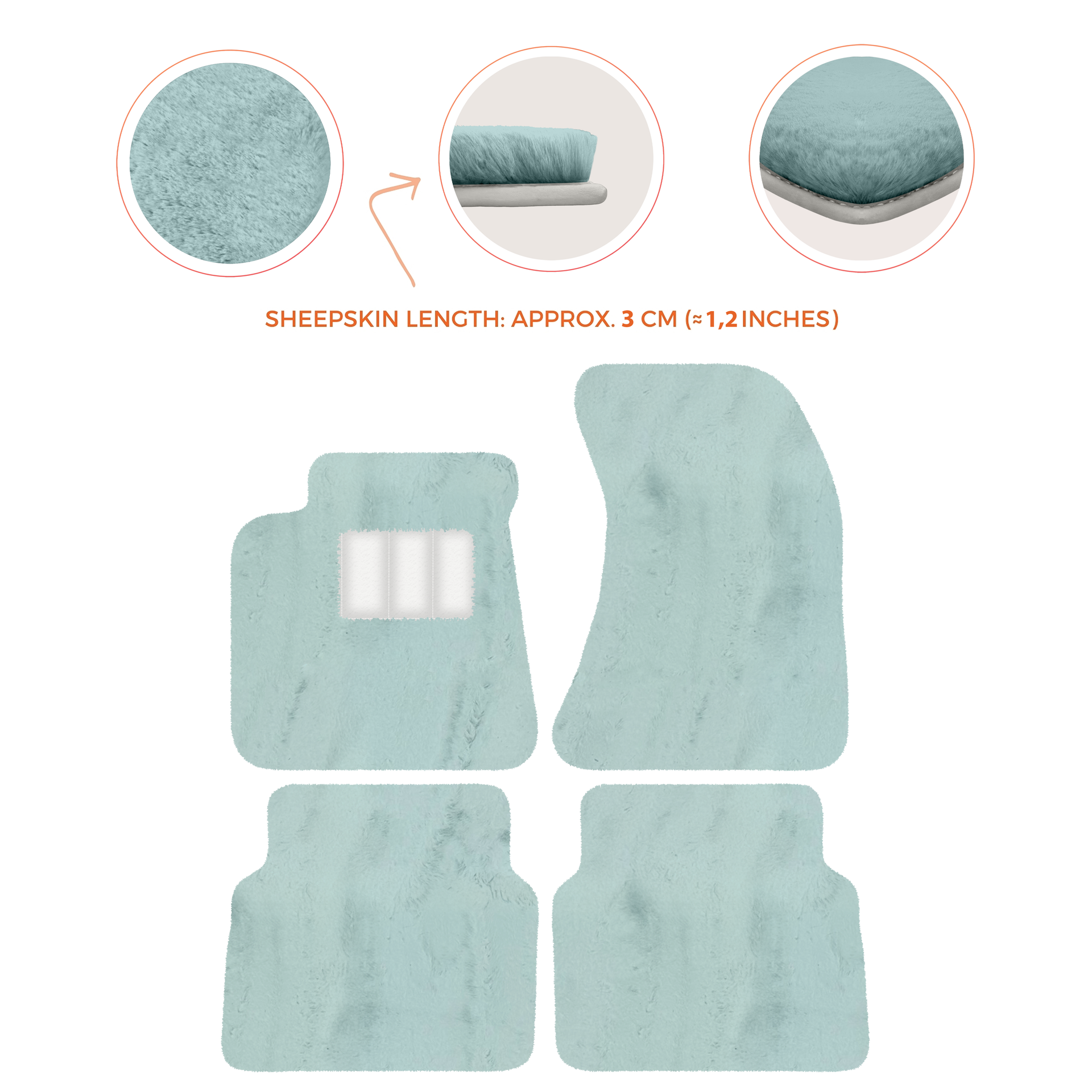 Luxury Sheepskin Floor Mats for Rolls-Royce Wraith (2013-2023)