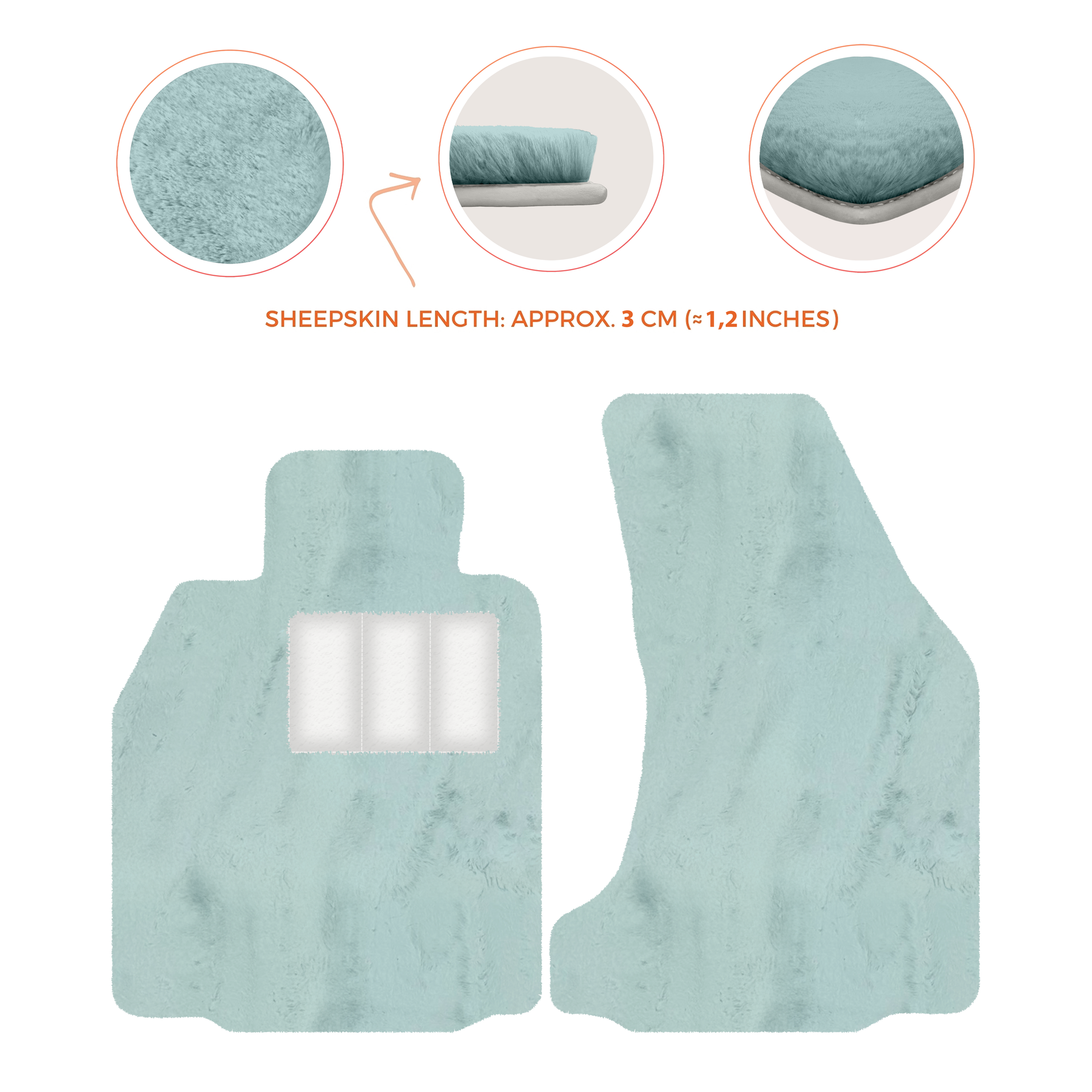 Premium Sheepskin Floor Mats for Porsche 718 Boxster (2016-2023)