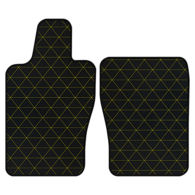 Customizable Leather Floor Mats with Triangle Pattern for Aston Martin V8 Vantage (2019-2025)