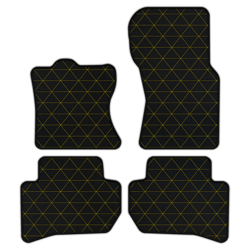 Customizable Leather Floor Mats with Triangle Pattern for Range Rover Velar (2017-2024)
