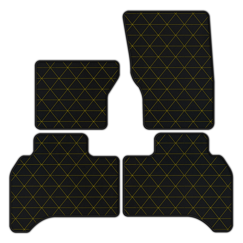 Customizable Leather Floor Mats with Triangle Pattern for Range Rover (2012-2022) 4-5 Seater