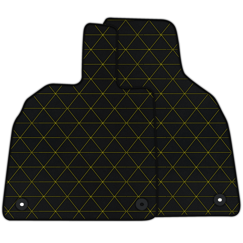 Customizable Leather Floor Mats with Triangle Pattern for Lamborghini Aventador (2012-2022)