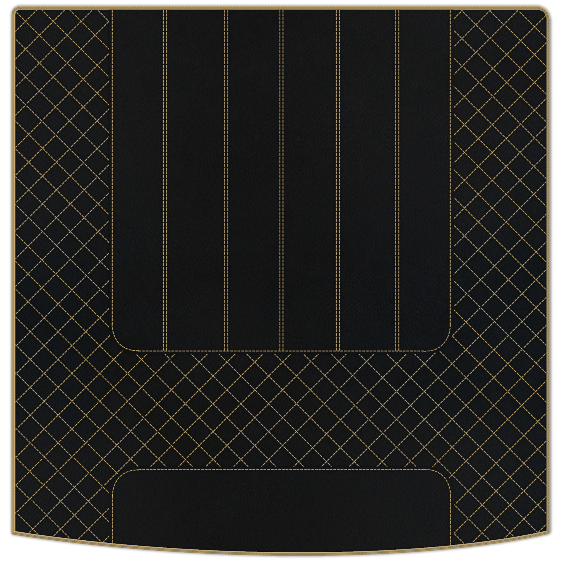 Customizable Leather Floor Mats with Line Pattern for Bentley Mulsanne (2010-2020) - AutoWin