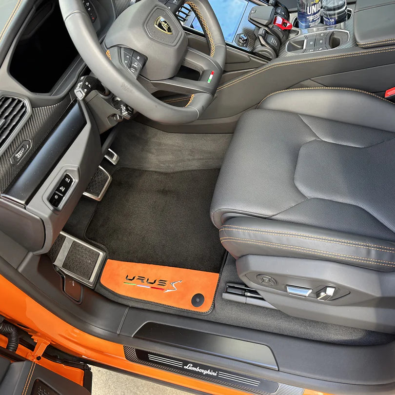 Customizable Leather Floor Mats with Vertical Hex Pattern for BMW G26 Gran Coupe (2021-2025) - AutoWin