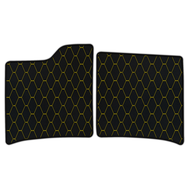 Customizable Leather Floor Mats with Vertical Hex Pattern for Ferrari 12Cilindri (2024-2026)