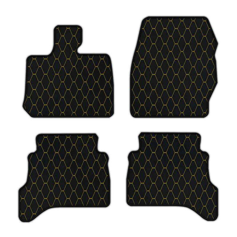 Customizable Leather Floor Mats with Vertical Hex Pattern for Range Rover Sport L460 (2022-2024) Short/Long Wheelbase