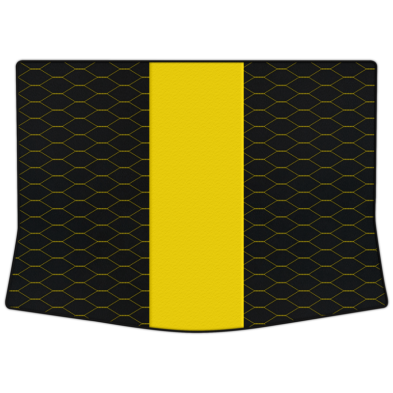 Customizable Leather Trunk Floor Mats with Viper Hex Pattern for Alfa Romeo Giulietta (2014-2020)