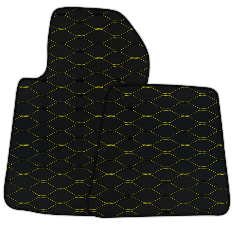 Tilpassbare skinnbilmatter med Viper hex-mønster for Ferrari 612 Scaglietti (2005-2011)