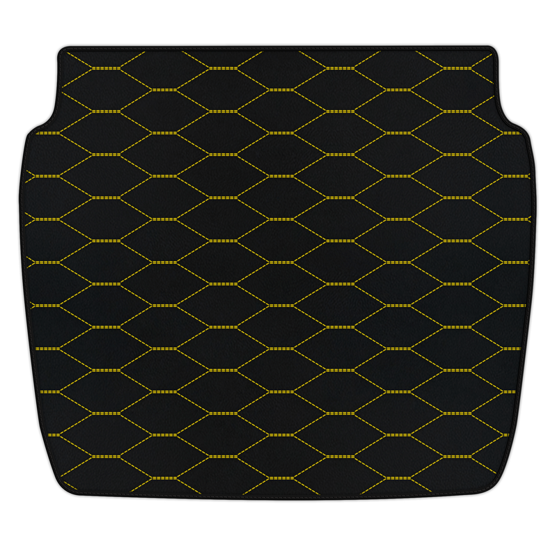 Customizable Leather Trunk Floor Mats with Viper Hex Pattern for Ferrari F355 (1994-1999)