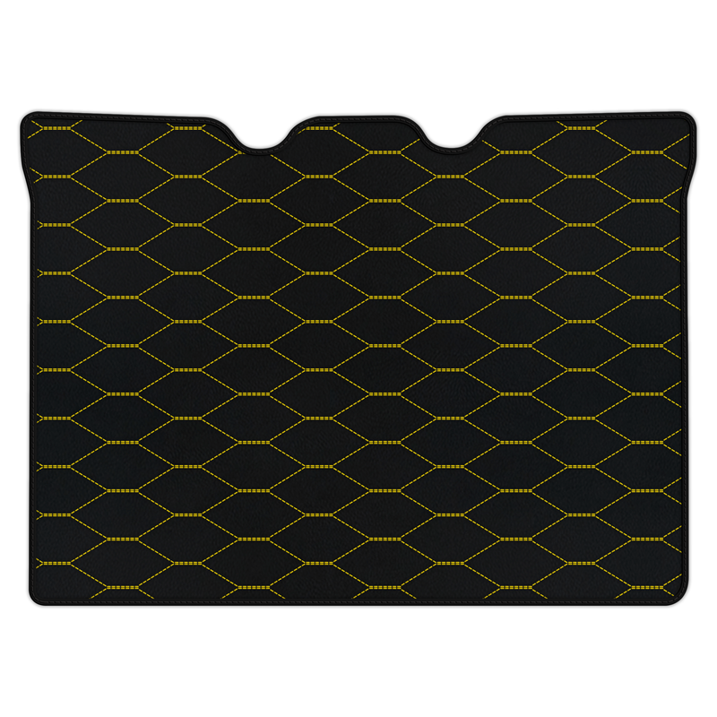Customizable Leather Trunk Floor Mats with Viper Hex Pattern for Ferrari F430 (2004-2009)