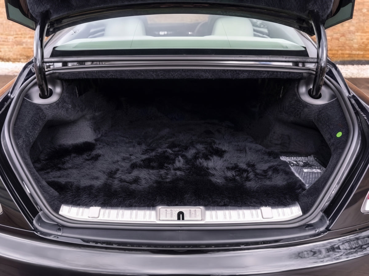 Hvite Saueskinn Bilmatter For Rolls Royce Wraith 2013–2023 Er56 Design