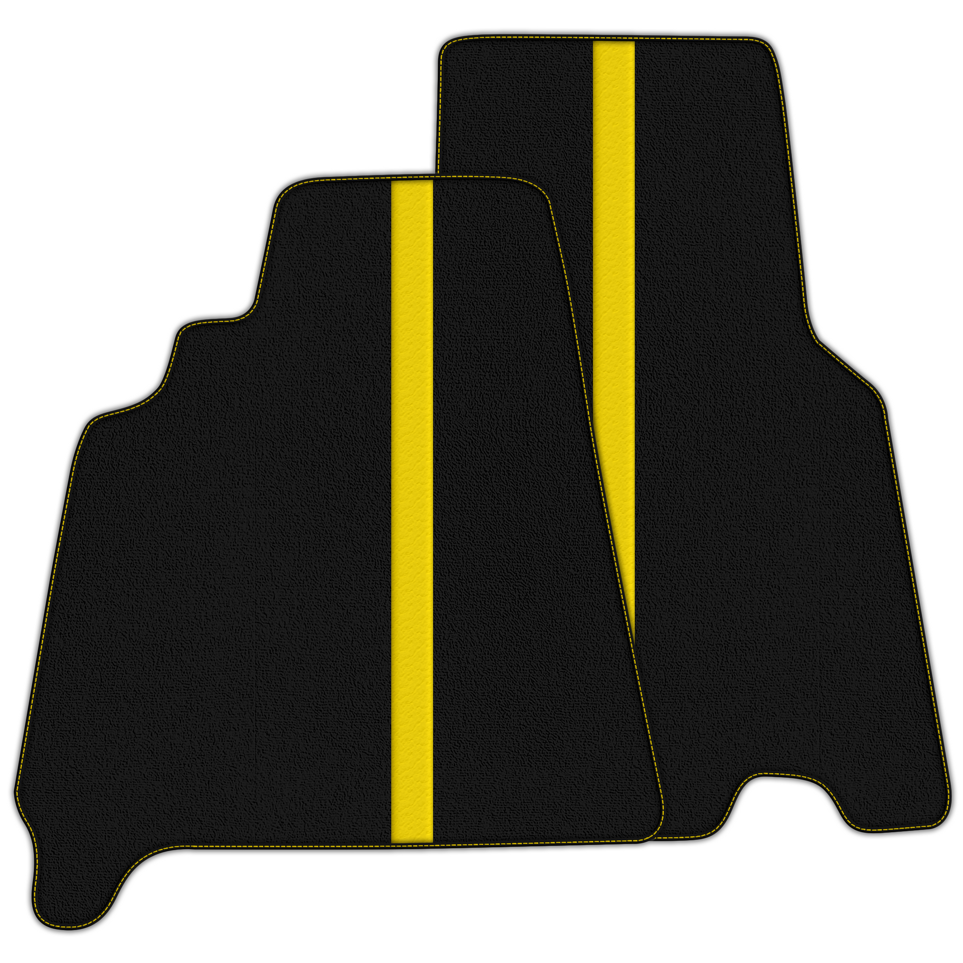 Luxury Black Leather Floor Mats for Ferrari California T 2015-2018