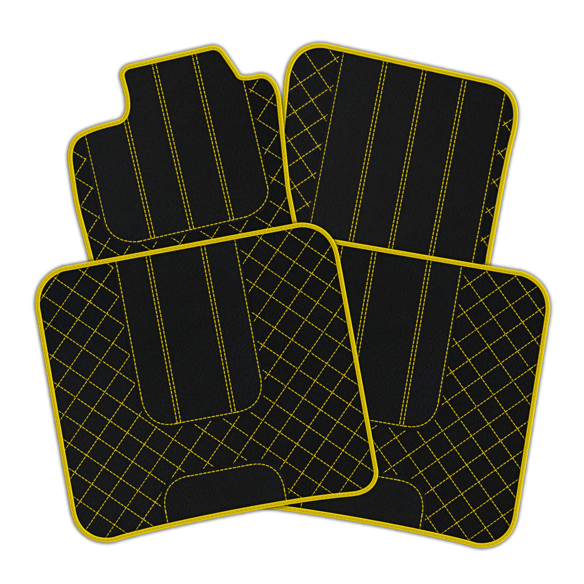 Anpassbare Lederfußmatten mit AW1-Muster für Bentley Flying Spur (2019-2023) - AutoWin