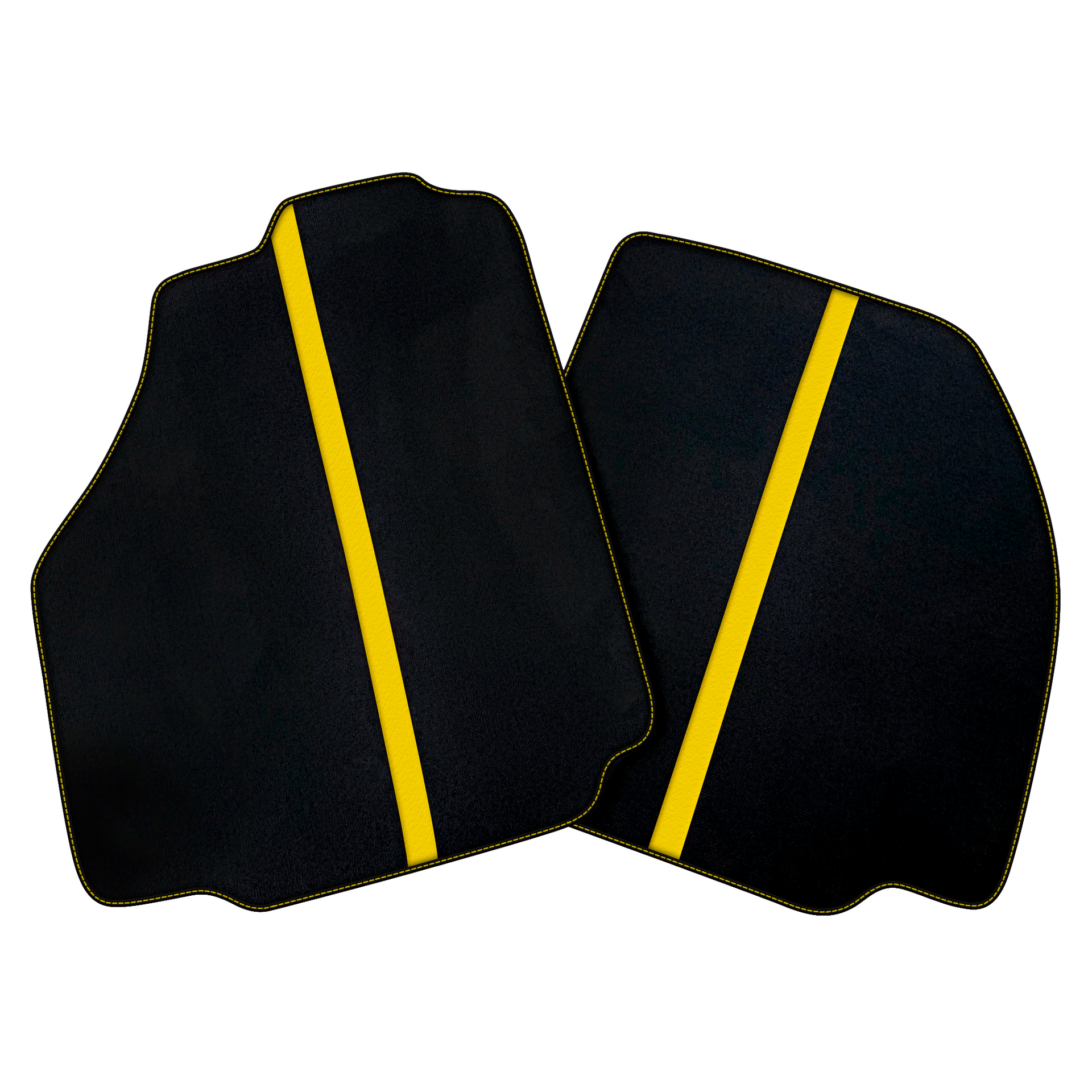 Black Car Floor Mats with Leather Line for Ferrari 458 Spider (2012-2015) | Various Colors