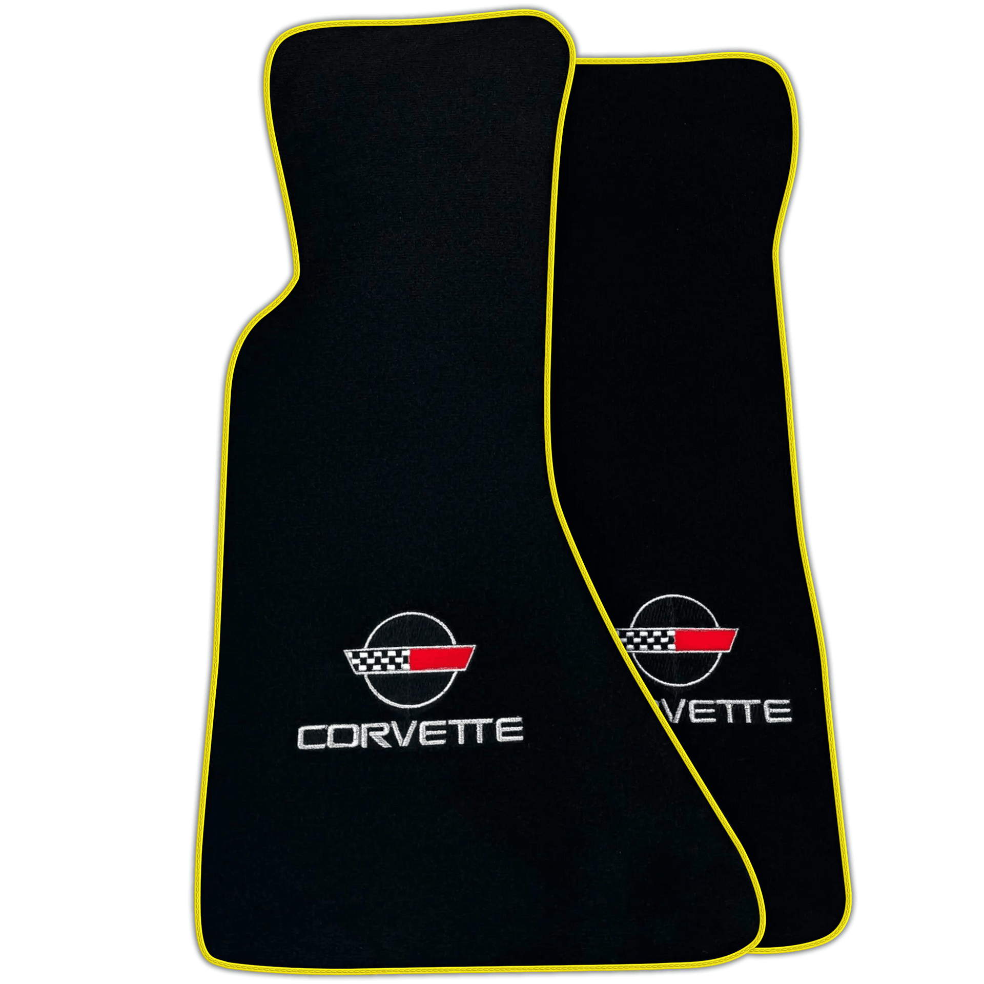 Black Floor Mats for Chevrolet Corvette C4 (1984-1996) | Various Trim Colors