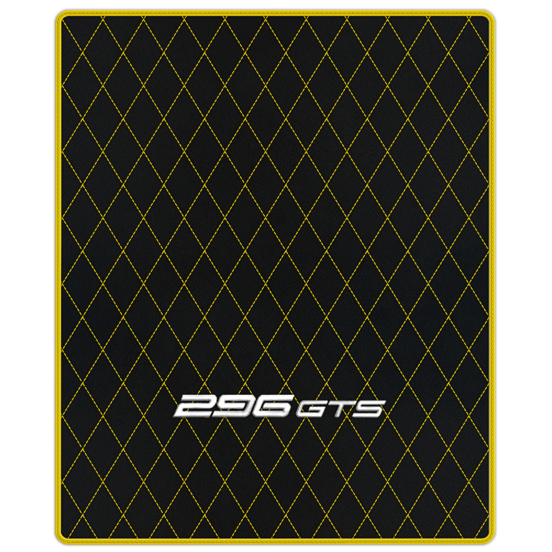 Ferrari 296 GTB Black Leather Floor Mats | Stylish & Durable