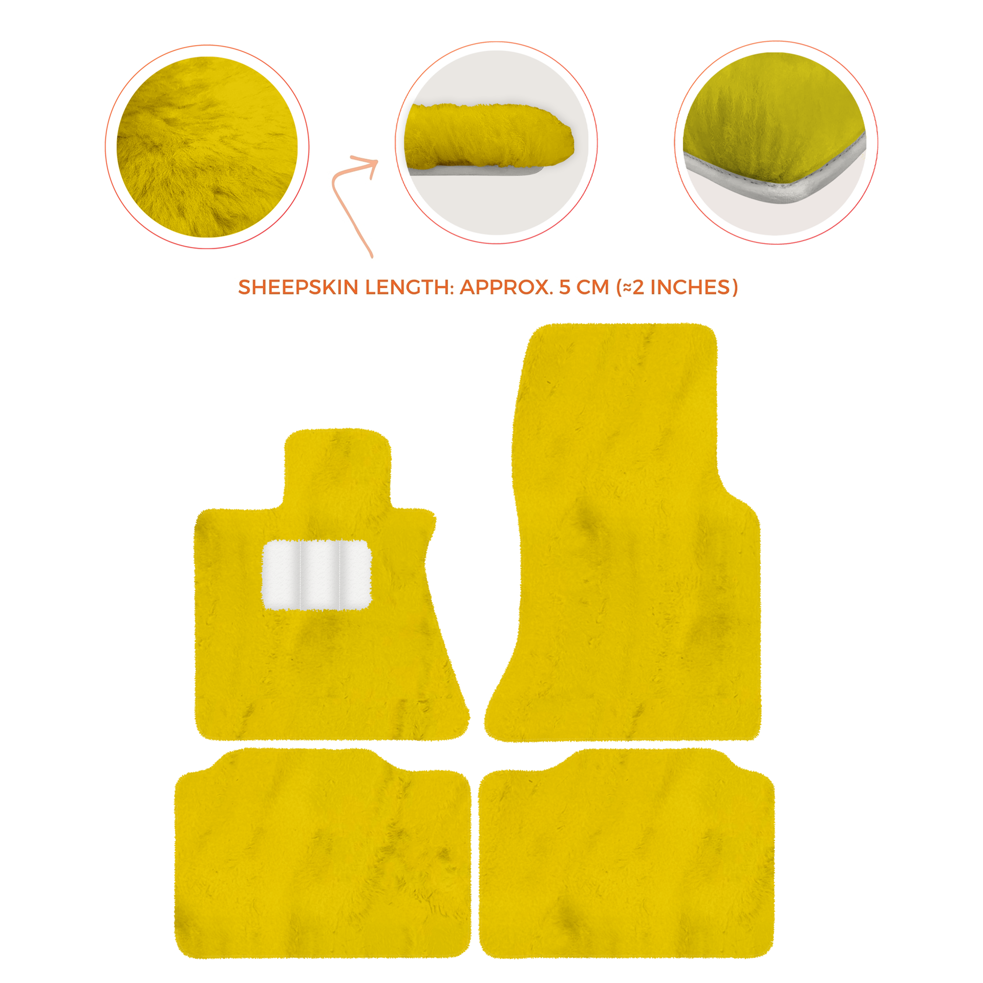 Premium Sheepskin Floor Mats for Rolls-Royce Phantom Sedan (2003-2016)