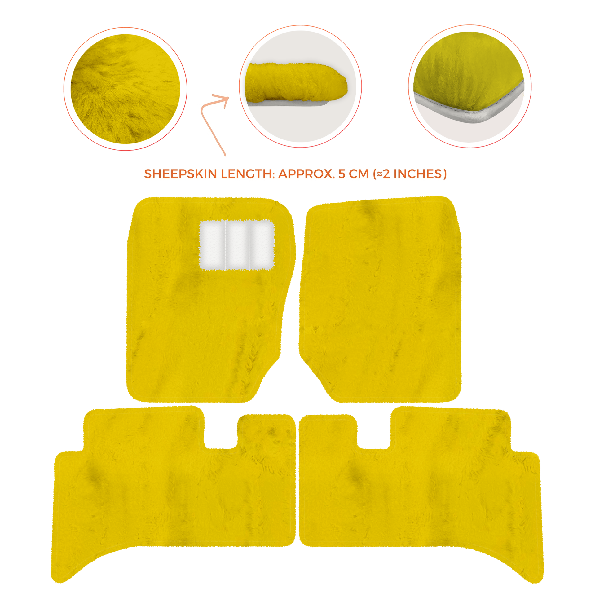 Premium Sheepskin Floor Mats for Range Rover Sport L460 (2022-2024)