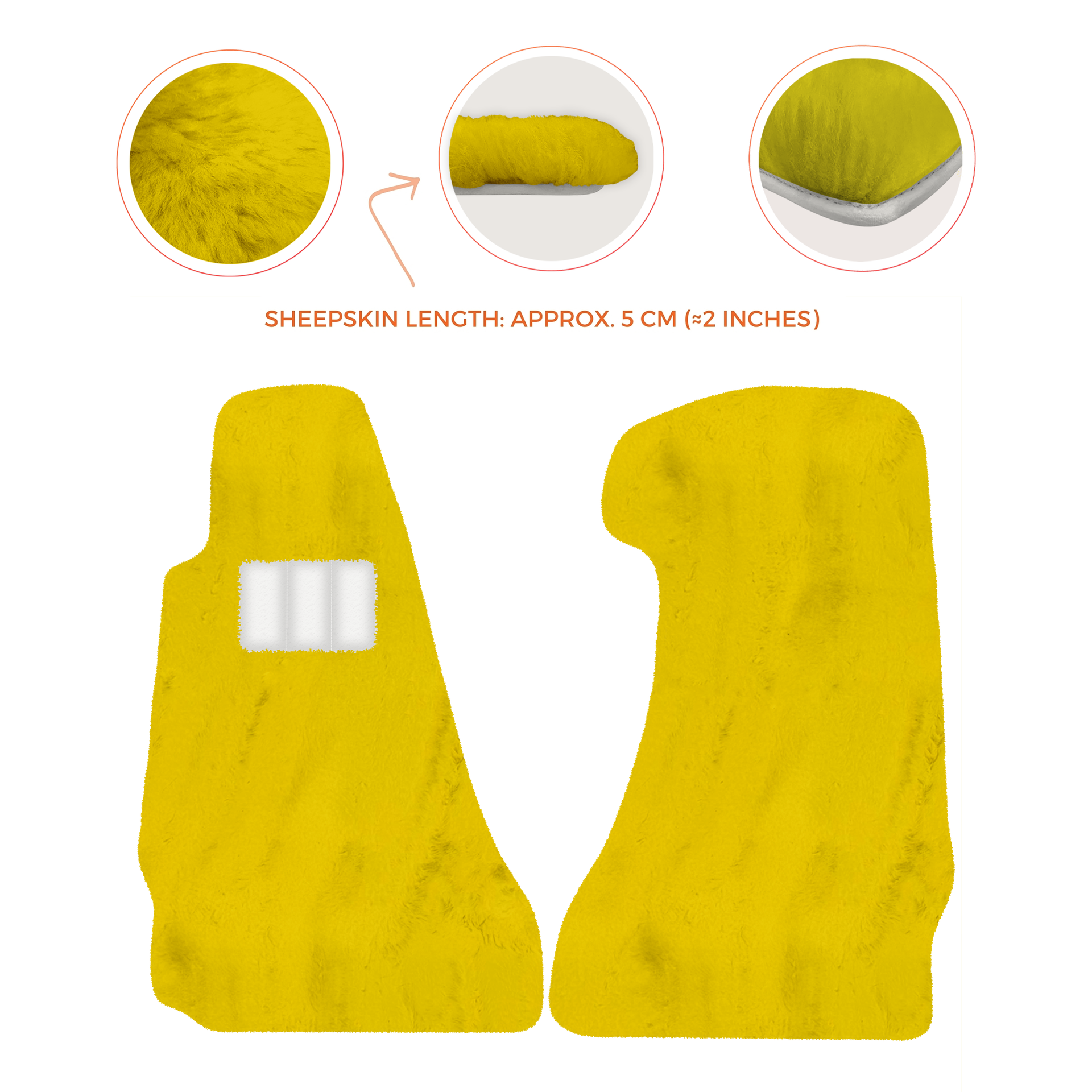 Premium Sheepskin Floor Mats for Aston Martin V8 Vantage (2006-2017)