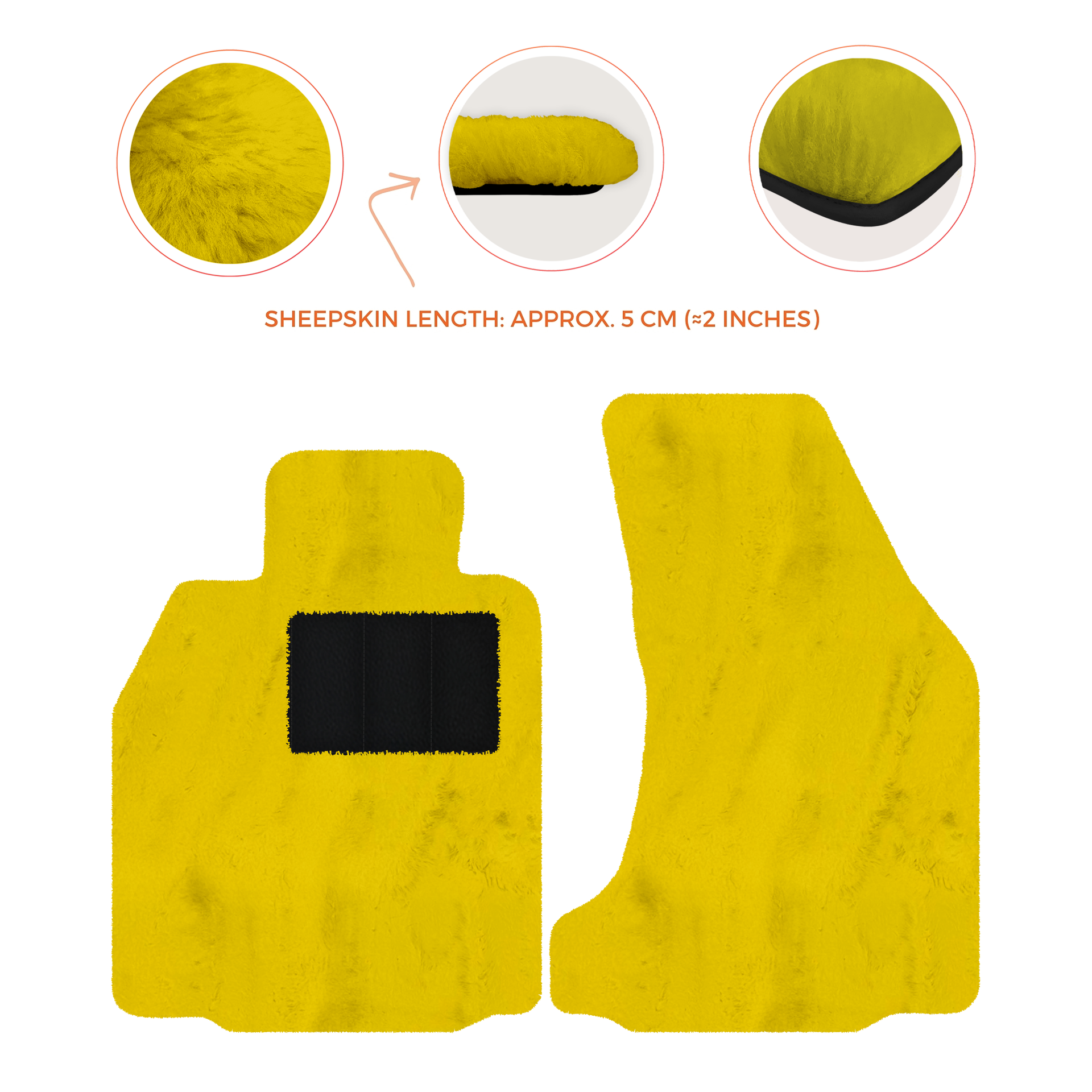 Premium Sheepskin Floor Mats for Porsche 718 Boxster (2016-2023)