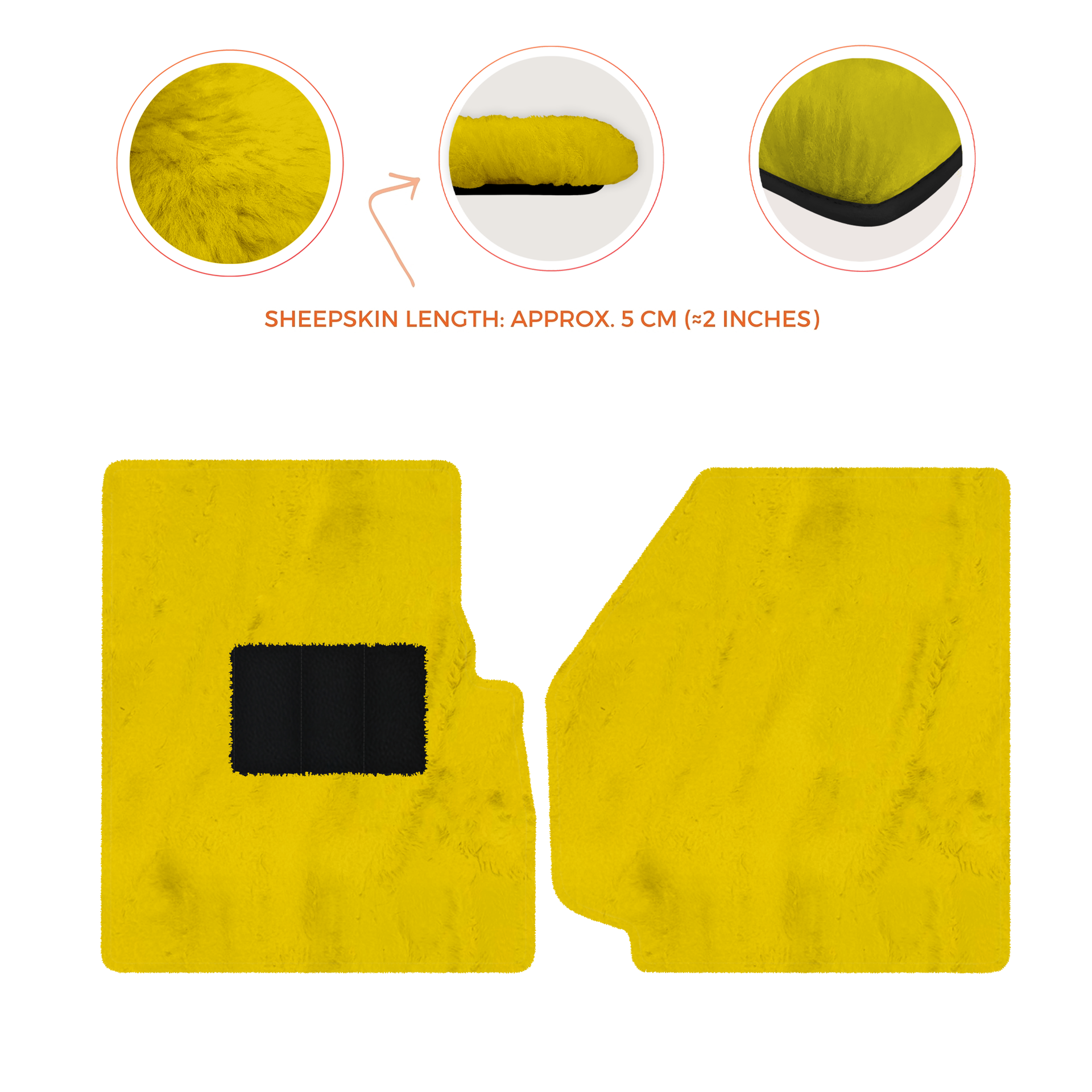 Premium Sheepskin Floor Mats for Land Rover Discovery (2004-2009)