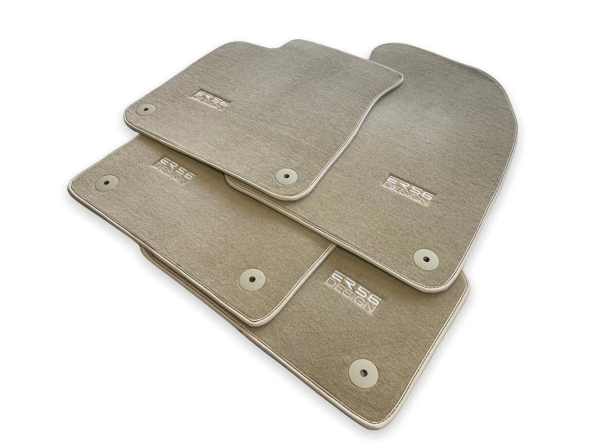 Beige Floor Mats for Audi A4 - B7 Avant (2005-2008) | ER56 Design - AutoWin