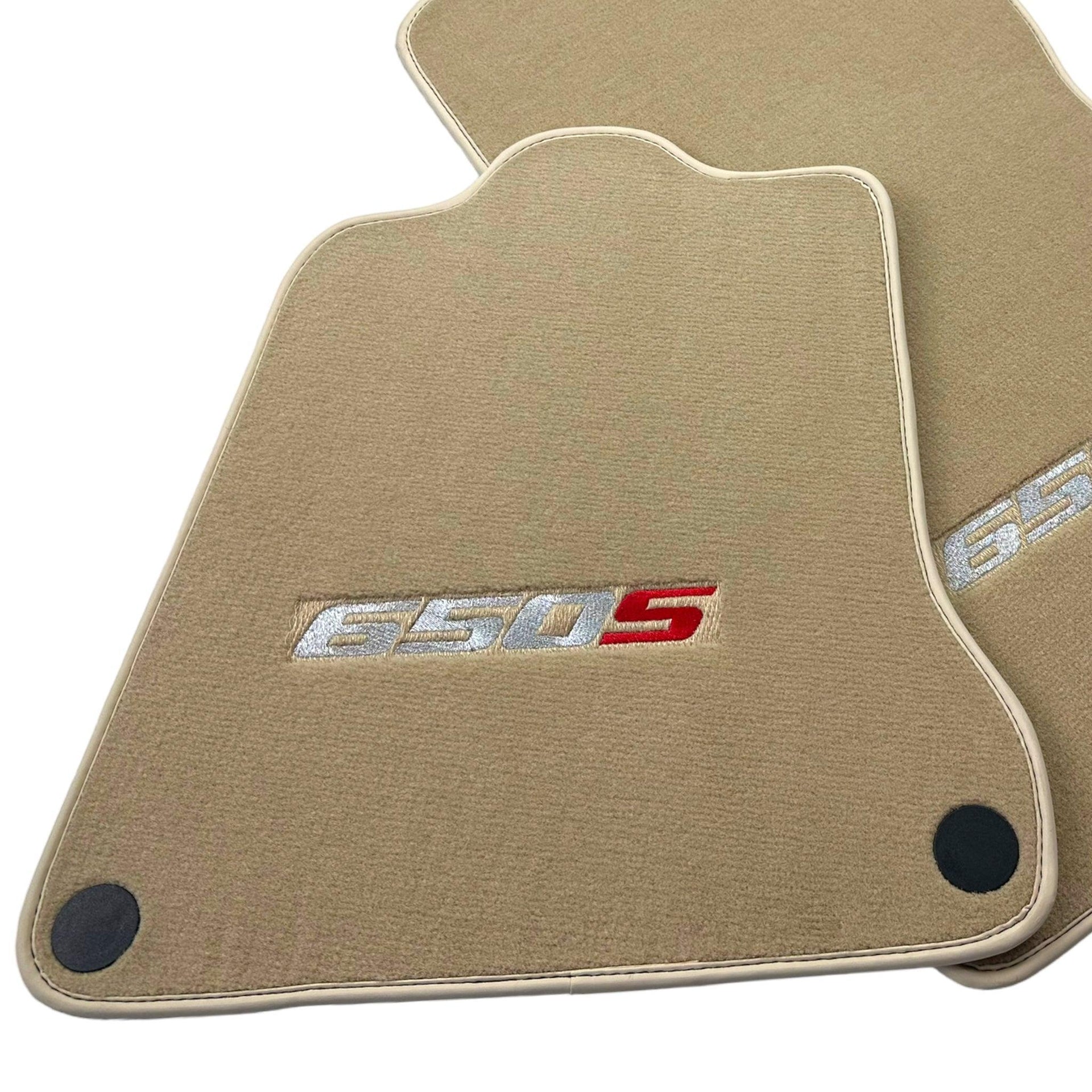 Beige Floor Mats For McLaren 650S Tailored - AutoWin